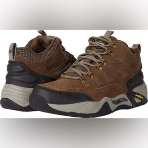 Skechers Men's Arch Fit Recon Romar Hiking Shoes in Khaki Size 11 Wide & regular